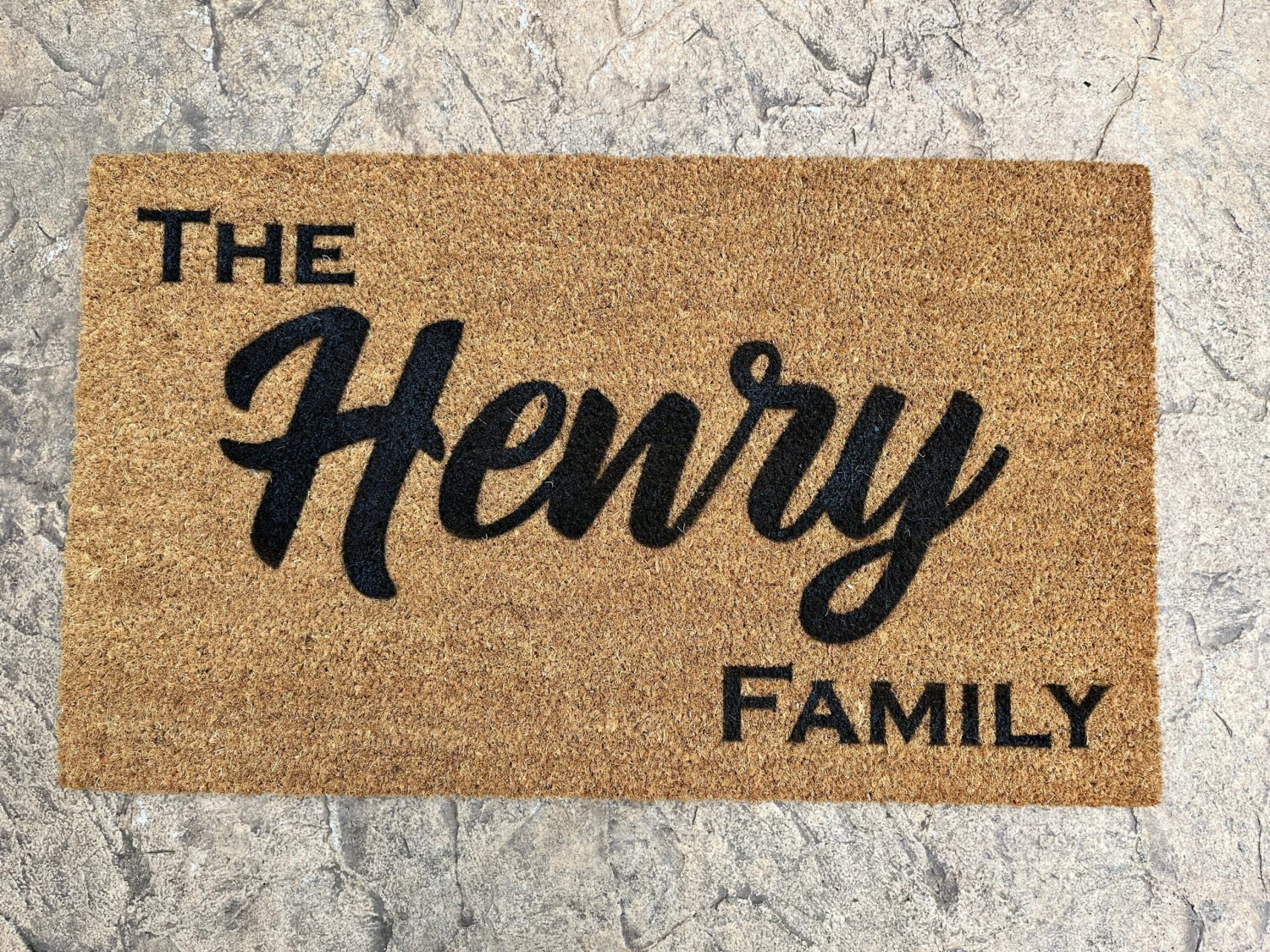 Personalized Last Name Family Door Mat 1 Personalized Last Name Family Door Mat