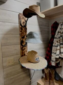 Horseshoe Hat Hanger | Cowboy Hat Holder | Unique Hat Rack | Western Decor | Western Gifts | Hat Rack Vertical | Custom Hat Holder | Rancher -The Farmer’s Wife WI Deals Store HatRack6