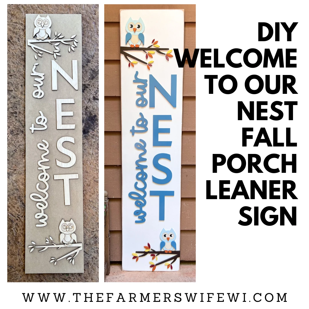 "Welcome To Our Nest" DIY Porch Leaner Sign Kit | DIY Paint Party Set 1 "Welcome To Our Nest" DIY Porch Leaner Sign Kit | DIY Paint Party Set