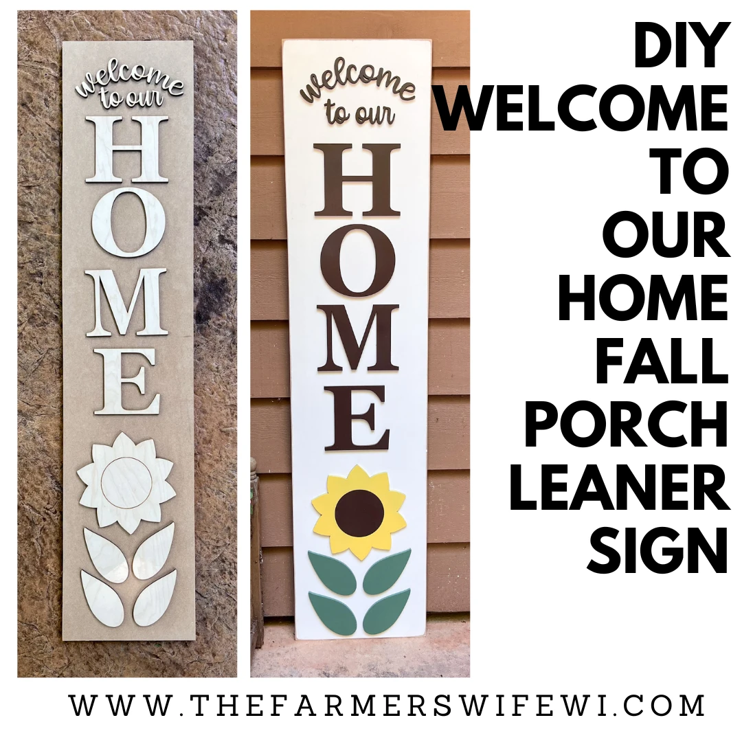"Welcome To Our Home" DIY Porch Leaner Sign Kit | DIY Paint Party Set 1 "Welcome To Our Home" DIY Porch Leaner Sign Kit | DIY Paint Party Set