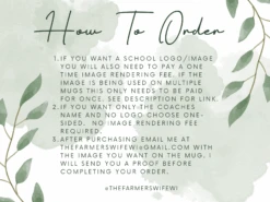 Personalized Coach Gift | School Logo Mug | Coach's Mug 5 Personalized Coach Gift | School Logo Mug | Coach's Mug -The Farmer’s Wife WI Deals Store HowToOrderMugwithImageRenderingFee