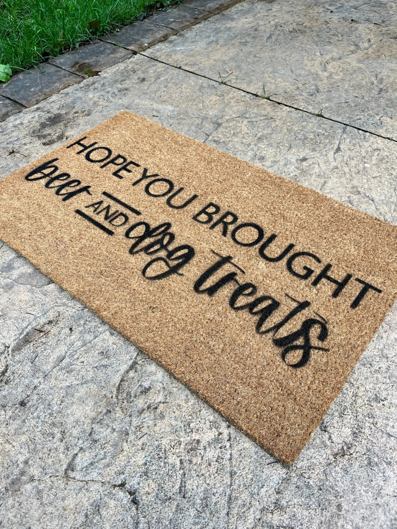 Beer And Dog Treats | Funny Coir Door Mat 2 Beer And Dog Treats | Funny Coir Door Mat - Image 2