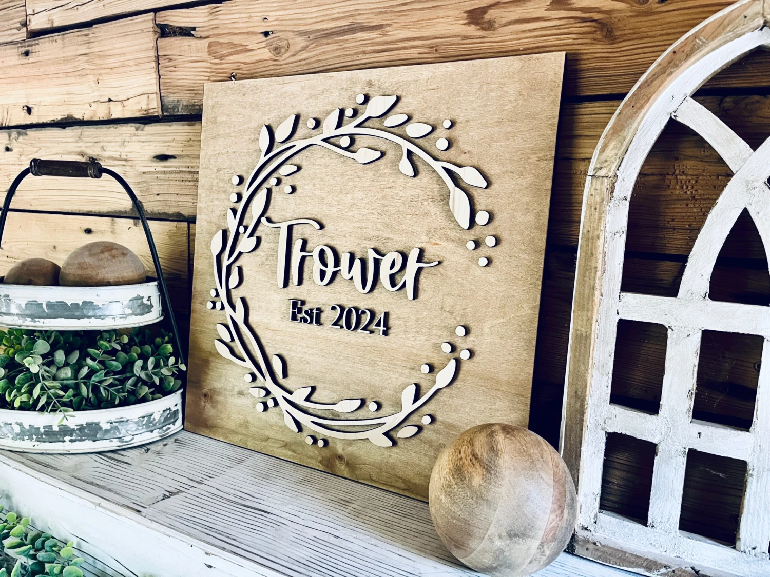 Personalized Last Name With Established Date Raised Lettering Wood Sign 5 Personalized Last Name With Established Date Raised Lettering Wood Sign - Image 5