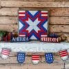 DIY Patriotic Complete Mantel Decor | 4th Of July Mantel Decor