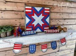 Patriotic Complete Mantel Decor | 4th Of July Mantel Decor -The Farmer’s Wife WI Deals Store IMG 2383 d6aa4691 672b 4c3a a4b7 a67b3bc3456b