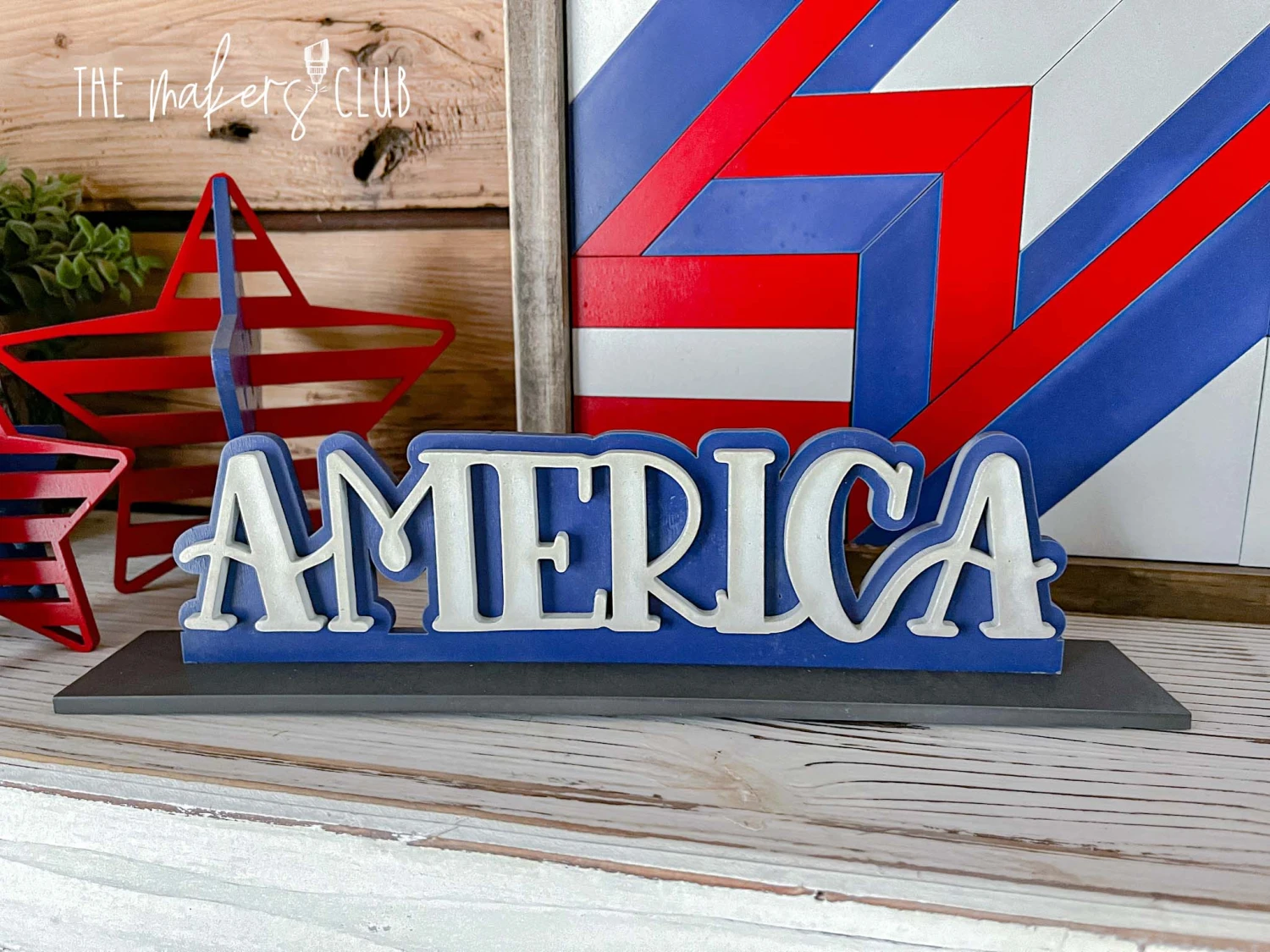 DIY Patriotic Complete Mantel Decor | 4th Of July Mantel Decor 8 DIY Patriotic Complete Mantel Decor | 4th Of July Mantel Decor - Image 8