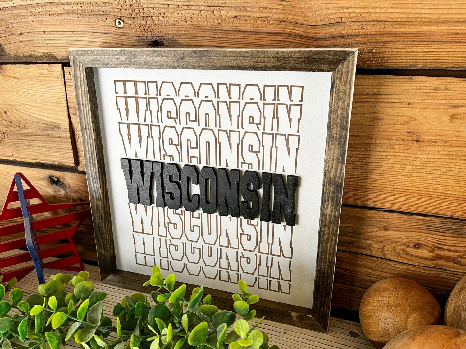 Wisconsin Word Shadow | Wisconsin Art | Wisconsin Home Sign | Wisconsin Home Decor | Wisconsin Gifts 3 Wisconsin Word Shadow | Wisconsin Art | Wisconsin Home Sign | Wisconsin Home Decor | Wisconsin Gifts - Image 3