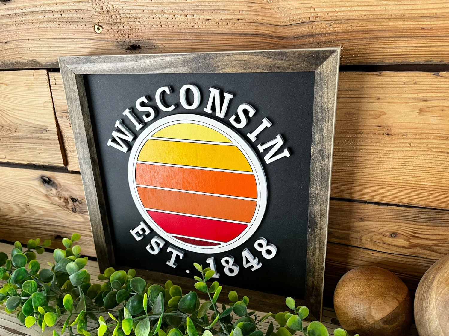 Wisconsin Sunset | Wisconsin Art | Wisconsin Home Sign | Wisconsin Home Decor | Wisconsin Gifts 3 Wisconsin Sunset | Wisconsin Art | Wisconsin Home Sign | Wisconsin Home Decor | Wisconsin Gifts - Image 3