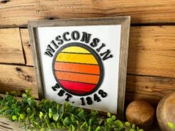 Wisconsin Sunset | Wisconsin Art | Wisconsin Home Sign | Wisconsin Home Decor | Wisconsin Gifts 8 Wisconsin Sunset | Wisconsin Art | Wisconsin Home Sign | Wisconsin Home Decor | Wisconsin Gifts -The Farmer’s Wife WI Deals Store IMG 2743