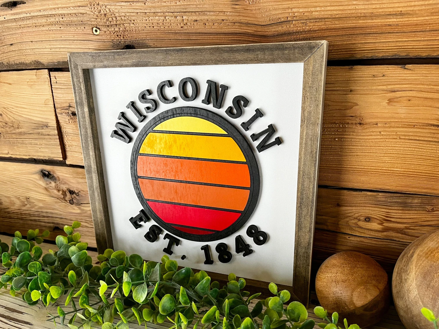 Wisconsin Sunset | Wisconsin Art | Wisconsin Home Sign | Wisconsin Home Decor | Wisconsin Gifts 4 Wisconsin Sunset | Wisconsin Art | Wisconsin Home Sign | Wisconsin Home Decor | Wisconsin Gifts - Image 4