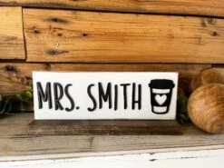 Personalized Desk Name Plate | Teacher Gift | Teacher Desk Plaque