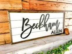 Child Name Sign | Shiplap Sign -The Farmer’s Wife WI Deals Store IMG 2904