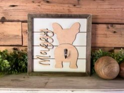Personalized Dog Leash Holder For Wall | Custom Dog Leash Hanger | Wall Mounted Dog Leash Holder