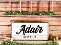 Personalized Raised Lettering Last Name Sign On Shiplap 9 Personalized Raised Lettering Last Name Sign On Shiplap -The Farmer’s Wife WI Deals Store IMG 3341