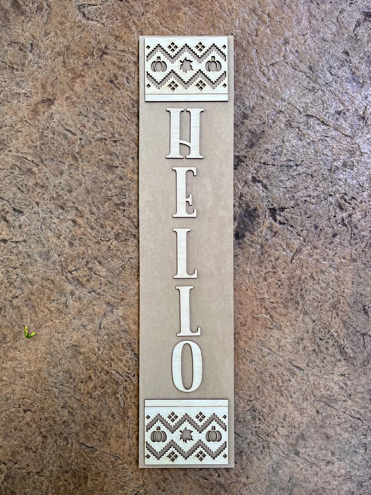 Fall "Hello" DIY Porch Leaner Sign Kit | DIY Paint Party Set 2 Fall "Hello" DIY Porch Leaner Sign Kit | DIY Paint Party Set - Image 2
