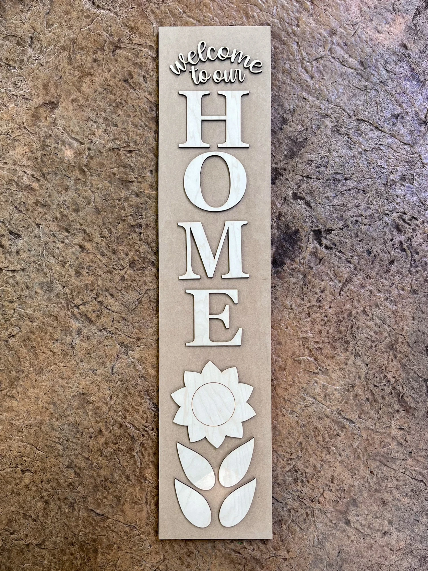 "Welcome To Our Home" DIY Porch Leaner Sign Kit | DIY Paint Party Set 2 "Welcome To Our Home" DIY Porch Leaner Sign Kit | DIY Paint Party Set - Image 2