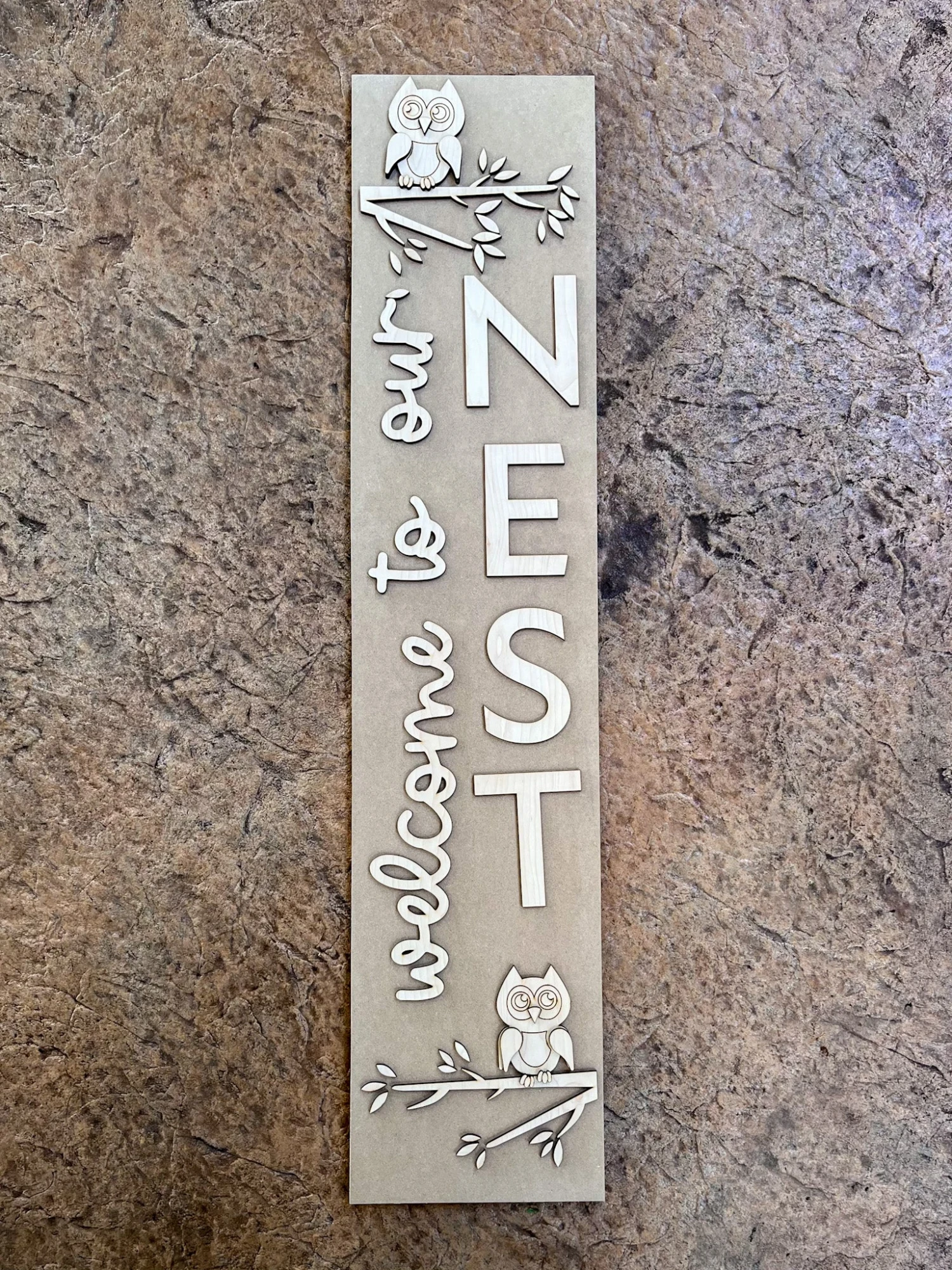 "Welcome To Our Nest" DIY Porch Leaner Sign Kit | DIY Paint Party Set 2 "Welcome To Our Nest" DIY Porch Leaner Sign Kit | DIY Paint Party Set - Image 2