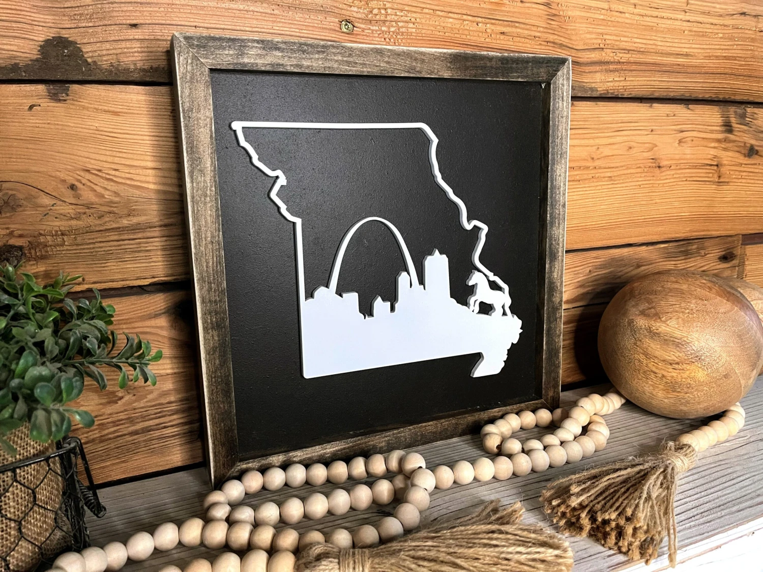 Gateway Arch Sign | Missouri State Sign | House Warming Gift Idea | State Sign | Rustic Home Decor | Gift For Her | Farmhouse Home Decor 2 Gateway Arch Sign | Missouri State Sign | House Warming Gift Idea | State Sign | Rustic Home Decor | Gift For Her | Farmhouse Home Decor - Image 2