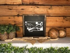 Glacier National Park Sign | Montana State Sign | House Warming Gift Idea | State Sign | Rustic Home Decor | Gift For Her | Farmhouse Decor -The Farmer’s Wife WI Deals Store IMG 4603