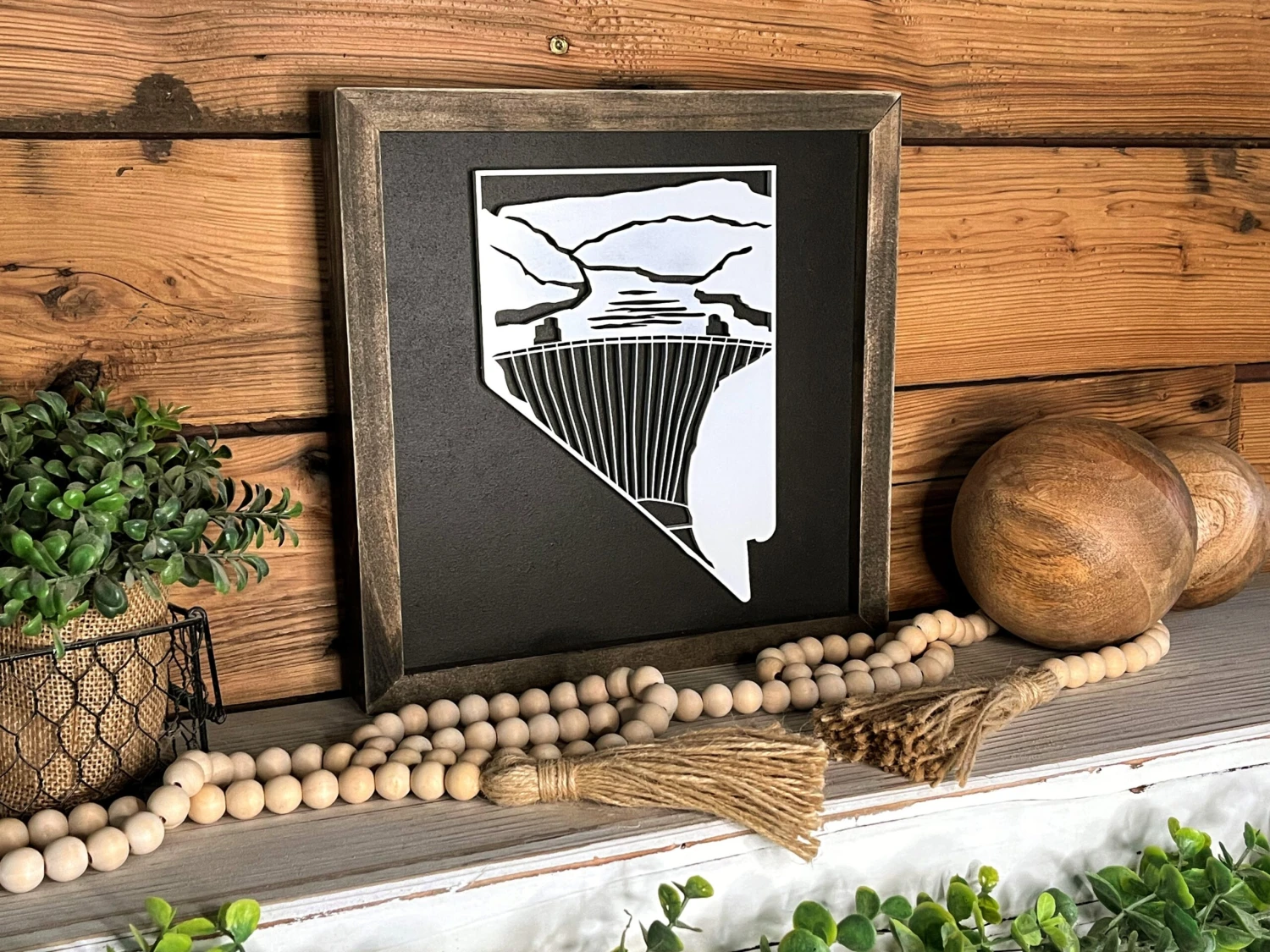 Hoover Dam Sign | Nevada State Sign | House Warming Gift Idea | State Sign | Rustic Home Decor | Gift For Her | Farmhouse Home Decor 2 Hoover Dam Sign | Nevada State Sign | House Warming Gift Idea | State Sign | Rustic Home Decor | Gift For Her | Farmhouse Home Decor - Image 2