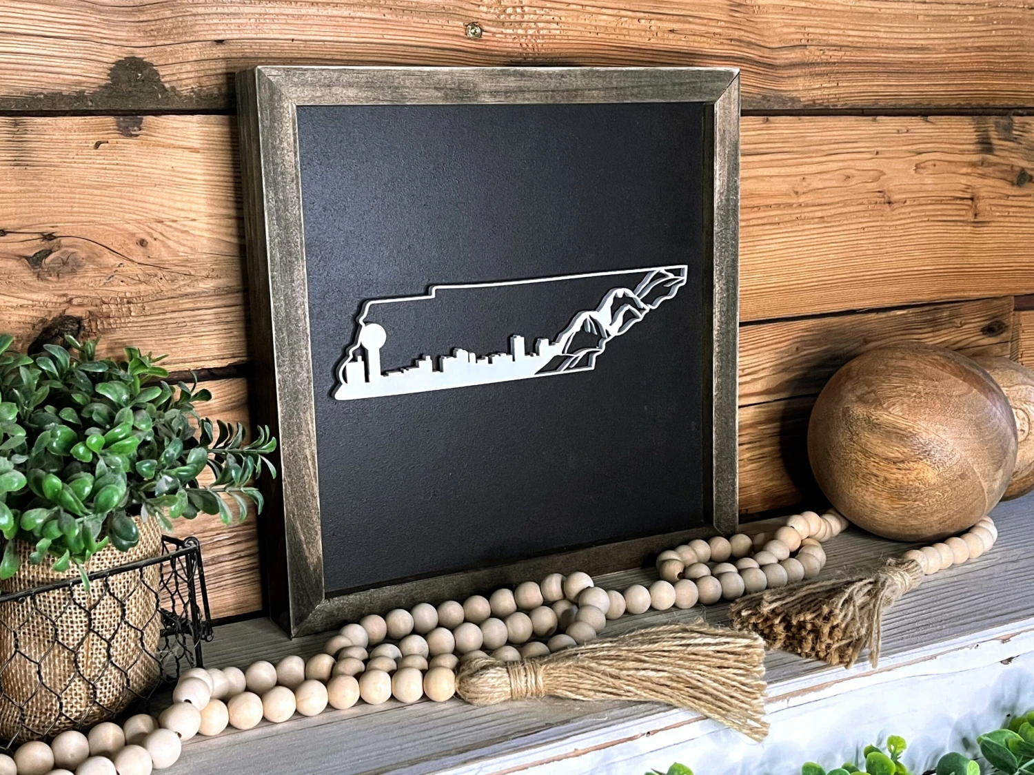 Great Smoky Mountains Sign | Tennessee State Sign | House Warming Gift Idea | State Sign | Rustic Home Decor | Gift For Her |Farmhouse Decor 2 Great Smoky Mountains Sign | Tennessee State Sign | House Warming Gift Idea | State Sign | Rustic Home Decor | Gift For Her |Farmhouse Decor - Image 2