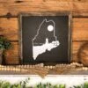 Maine Lighthouse Sign | Maine State Sign | House Warming Gift Idea | State Sign | Rustic Home Decor | Gift For Her |Farmhouse Decor