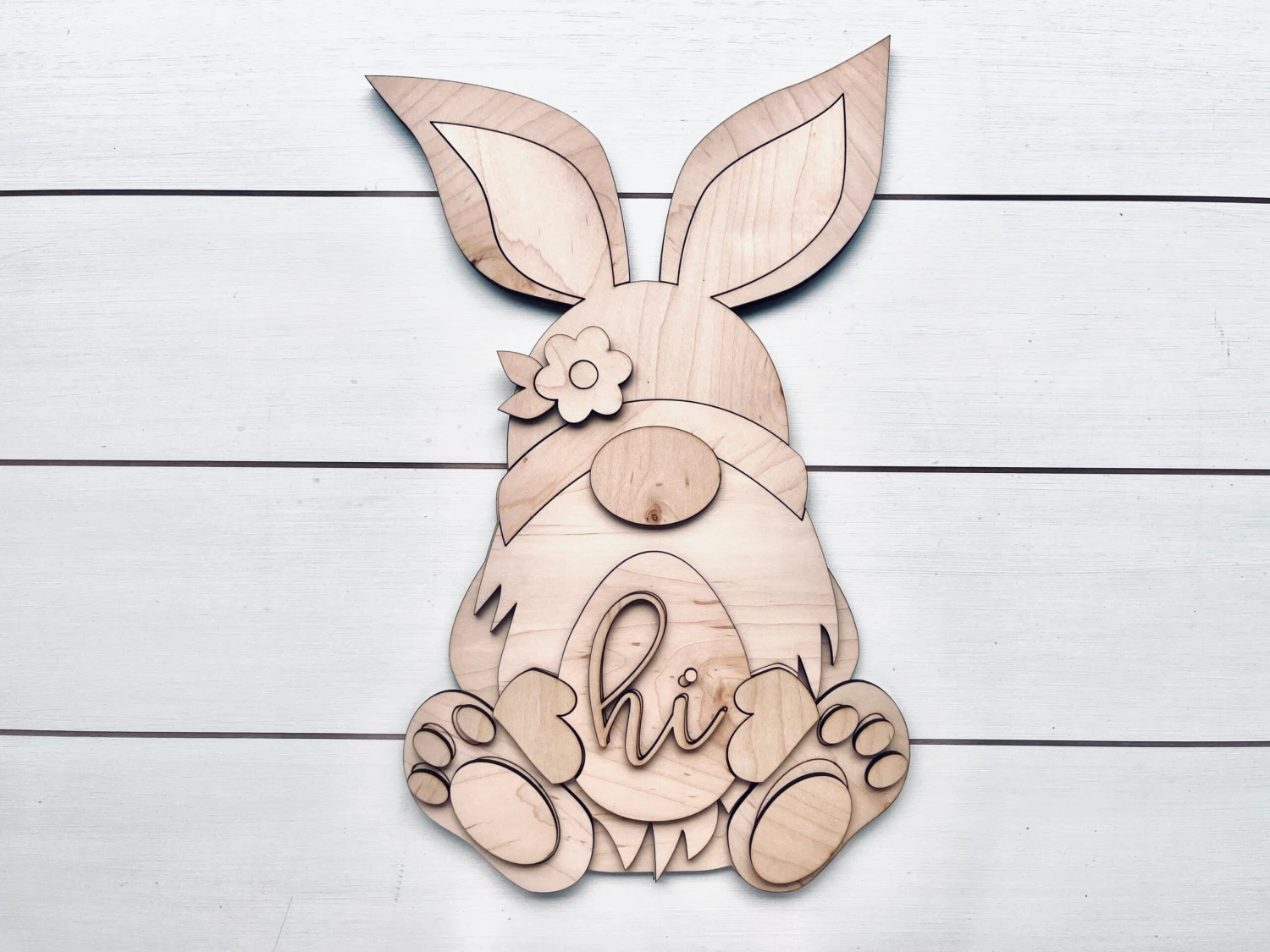 Easter Bunny Gnome DIY Sign Kit | DIY Paint Party Set 4 Easter Bunny Gnome DIY Sign Kit | DIY Paint Party Set - Image 4