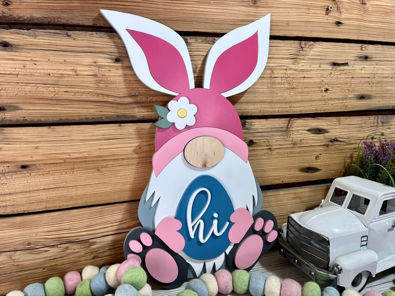 Easter Bunny Gnome DIY Sign Kit | DIY Paint Party Set 3 Easter Bunny Gnome DIY Sign Kit | DIY Paint Party Set - Image 3