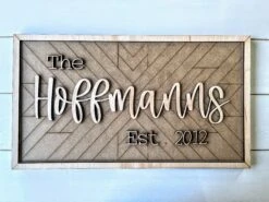 DIY Personalized Family Name Sign Kit | Barn Quilt Sign Kit | DIY Barn Quilt