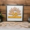 Hello Sunshine | Farmhouse Sign | Framed With Raised Lettering