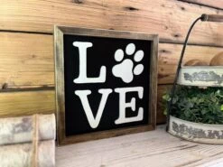 Pet Decor | Dog Print | Pet Love | Wood Signs | Wood Wall Art -The Farmer’s Wife WI Deals Store IMG 6633