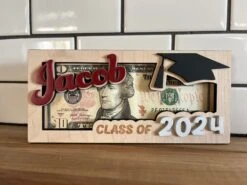 Personalized Graduation Money Holder Gift | Class Of 2024 | Senior 2024 | Custom Graduation Gift | High School Graduation