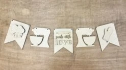 Made With Love Kitchen Banner | Kitchen Decor | Mantel Decor | Wooden Banner -The Farmer’s Wife WI Deals Store KitchenBanner