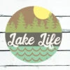 Lake Life Round DIY Sign Kit | DIY Paint Party Set