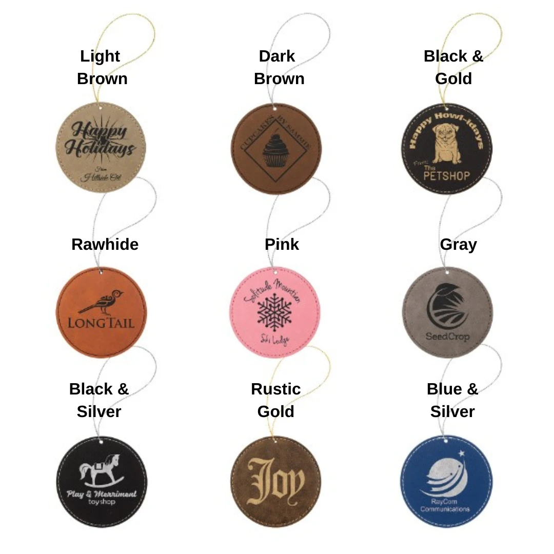 Pet Memorial Ornament | Leather Ornament 2 Pet Memorial Ornament | Leather Ornament - Image 2