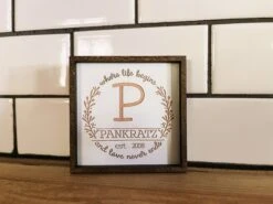 Personalized Small Wedding Gift | Custom Magnet | Where Life Begins And Love Never Ends