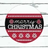 Merry Christmas Front Door Sign | Farmhouse Christmas Decor
