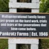 Personalized Multigenerational Family Farm Hard Work Sign | Raised Lettering Farmhouse Sign