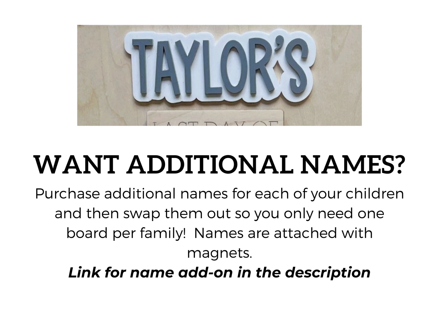 Personalized First Day Of School Sign | Last Day Of School Board 2 Personalized First Day Of School Sign | Last Day Of School Board - Image 2