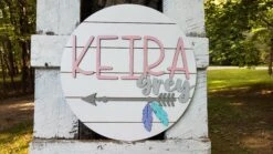 Personalized 3D Cutout Nursery Decor Sign With Child's Name And Arrow -The Farmer’s Wife WI Deals Store Nursery Child s Name with Arrow