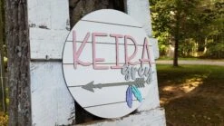 Personalized 3D Cutout Nursery Decor Sign With Child's Name And Arrow -The Farmer’s Wife WI Deals Store Nursery Child s Name with Arrow2