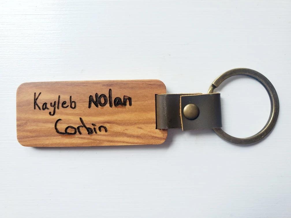 Personalized Father's Day Keychain | Kid's Handwriting And "Dad We Love You" Keychain | Gifts For Him 2 Personalized Father's Day Keychain | Kid's Handwriting And "Dad We Love You" Keychain | Gifts For Him - Image 2