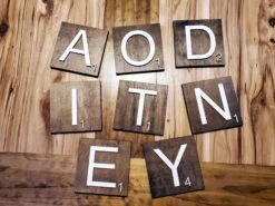 Scrabble Tiles - Raised Lettering