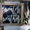 Square Sign With 3D Cutout Lettering | Sweater Weather