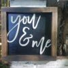Square Sign With 3D Cutout Lettering | You & Me