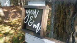 Square Sign With 3D Cutout Lettering | You & Me 8 Square Sign With 3D Cutout Lettering | You & Me -The Farmer’s Wife WI Deals Store Square Sign You and Me3