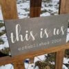 Personalized This Is Us Sign Family Established Sign | Painted Wood Sign