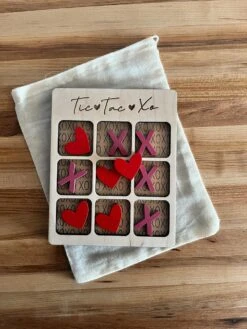 Tic Tac Toe Valentine's Day | Valentines Day Gift | Anniversary Gift