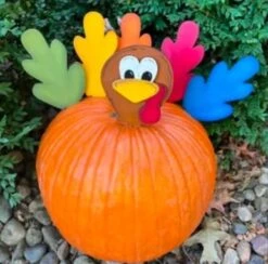 Turkey Cutout For Pumpkin | DIY Paint Party Set | Fall DIY Kit | Kids Craft Kit