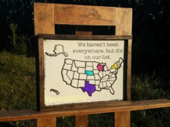 Personalized Colorable Wooden USA Travel Tracker Map With Family Name 8 Personalized Colorable Wooden USA Travel Tracker Map With Family Name -The Farmer’s Wife WI Deals Store USA Map A1 3